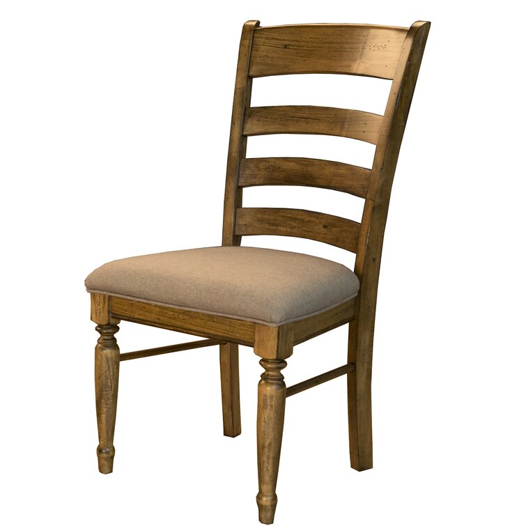 Laurel Foundry Modern Farmhouse Shaler Ladder Back Side Chair In Brown   Shaler Ladder Back Side Chair In Brown 